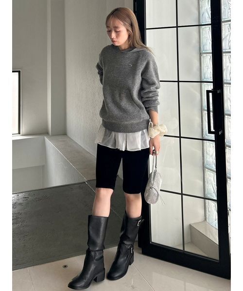 SNIDEL（スナイデル） ニット セーター LACOSTE/ニットフーディー