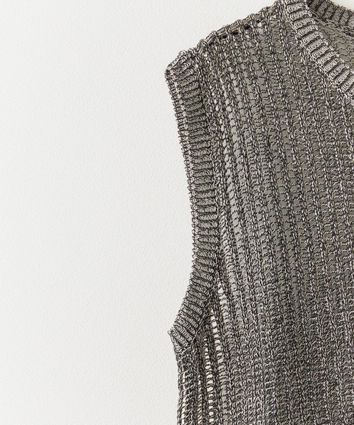 「Theater code」 ノースリーブニット M ブラック メンズ_画像3