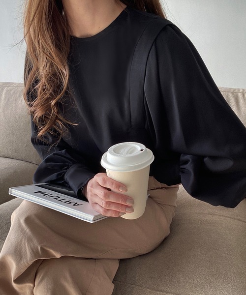 「FILLOU」 長袖ブラウス LARGE ホワイト レディース_画像6