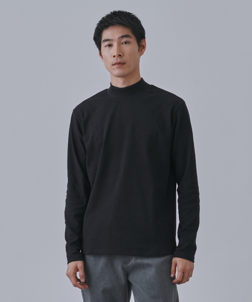 B.C STOCK（ベーセーストック） tシャツ 起毛 スムースモックネック