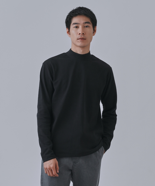 B.C STOCK（ベーセーストック） tシャツ 起毛 スムースモックネック