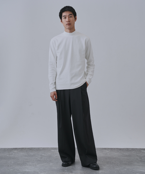 B.C STOCK（ベーセーストック） tシャツ 起毛 スムースモックネック