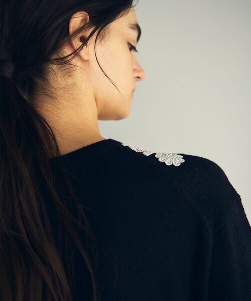 「GRACE CONTINENTAL」 ニットワンピース 36 ブラック レディース_画像5