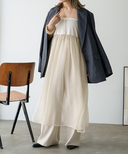 「Omekashi」 フレアスカート 36 ベージュ レディース_画像4