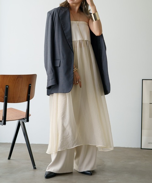 「Omekashi」 フレアスカート 36 ベージュ レディース_画像5