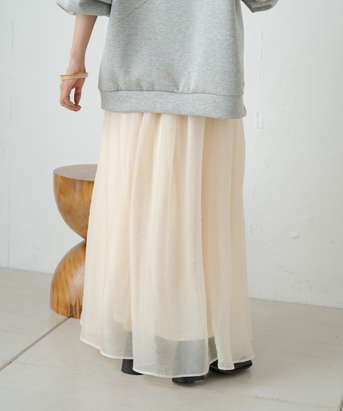 「Omekashi」 フレアスカート 36 ベージュ レディース_画像10