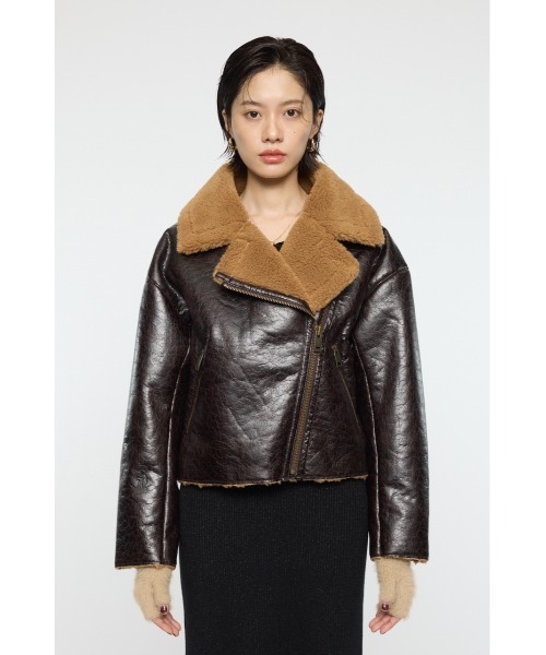 MOUSSY（マウジー） コート アウター F/MOUTON B-3 レディース