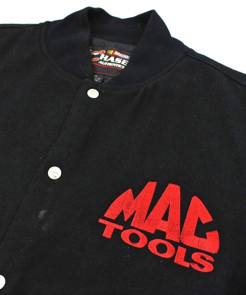 VINTAGE スタジャン 「USED」90's CHASE authentics “NASCAR/MAC TOOLS