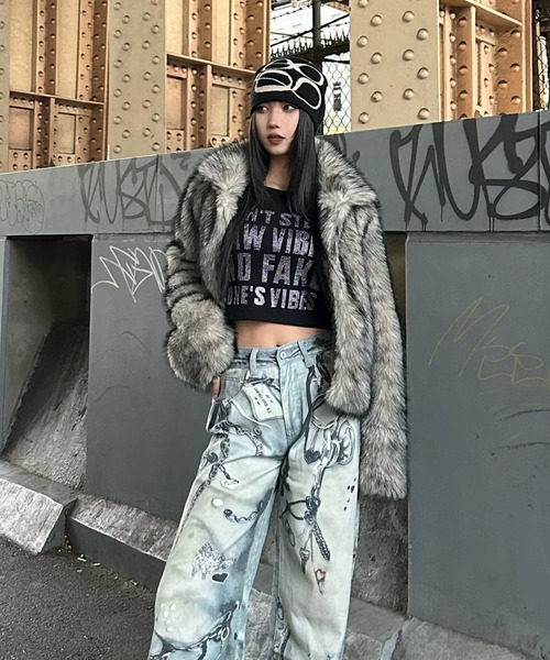 KsG tシャツ レタリングクロップドトップス レディース メンズ