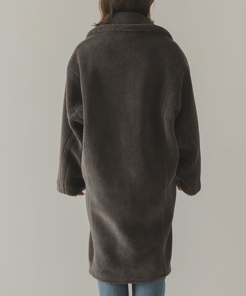 「rectangle」 チェスターコート FREE モカ レディース_画像6