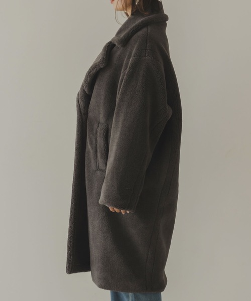 「rectangle」 チェスターコート FREE モカ レディース_画像7