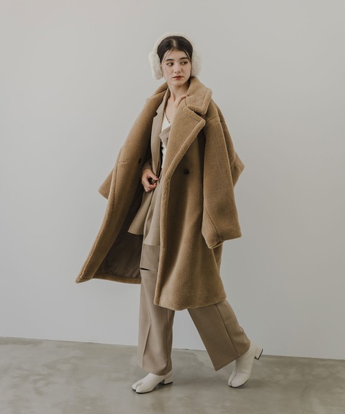 「rectangle」 チェスターコート FREE モカ レディース_画像8