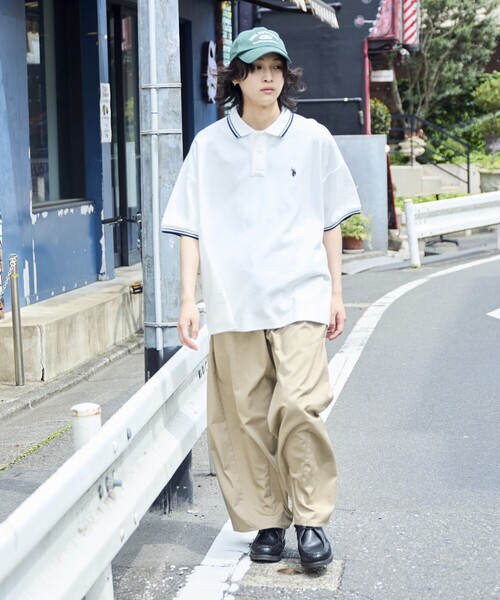 「U.S. POLO ASSN.」 半袖ポロシャツ MEDIUM グレー メンズ_画像8