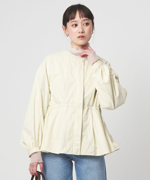 WEB限定　BEAUTY&YOUTH アローズ　ポリエステルギャザーブルゾン BEAUTY&YOUTH UNITED ARROWS（ビューティーアンドユースユナイテッド