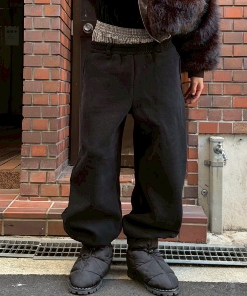 chikashitsu + tokyo 4ポケット　カーゴスウェット CHIKASHITSU PLUS HIGH】4 pocket dirty wash sweat cargo pants