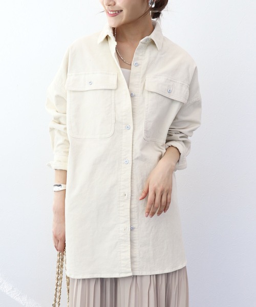 Healthy denim（ヘルシーデニム） ブラウス シャツ Almond オーバー 