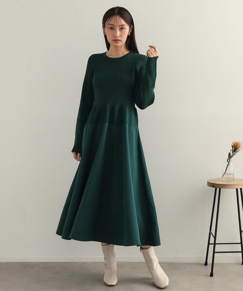 「OPAQUE.CLIP」 ドッキングワンピース 40 ブラック レディース_画像3