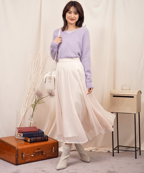 Noela 長袖ニット NOELA（ノエラ） ニット セーター ダブルカラードッキングニット