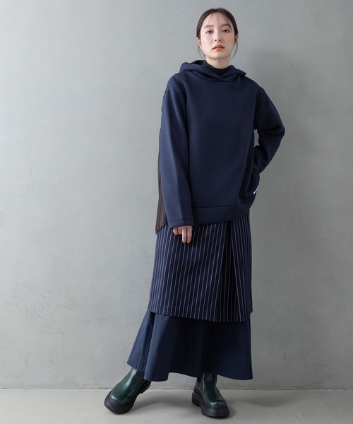 「MARECHAL TERRE」 プルオーバーパーカー MEDIUM アイボリー レディース_画像4