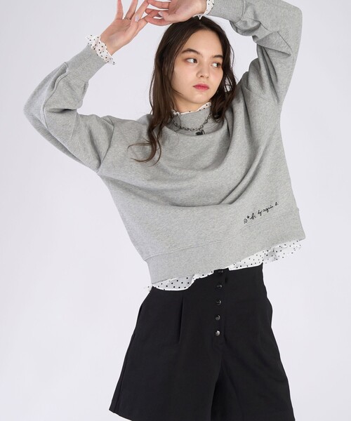 To b. by agnes トレーナー スウェット WEB限定 ロゴ コットン