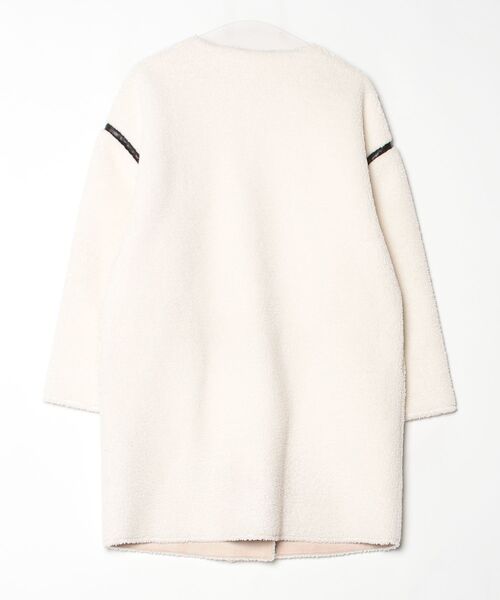 「allureville」 ノーカラーコート 1 ベージュ レディース_画像2