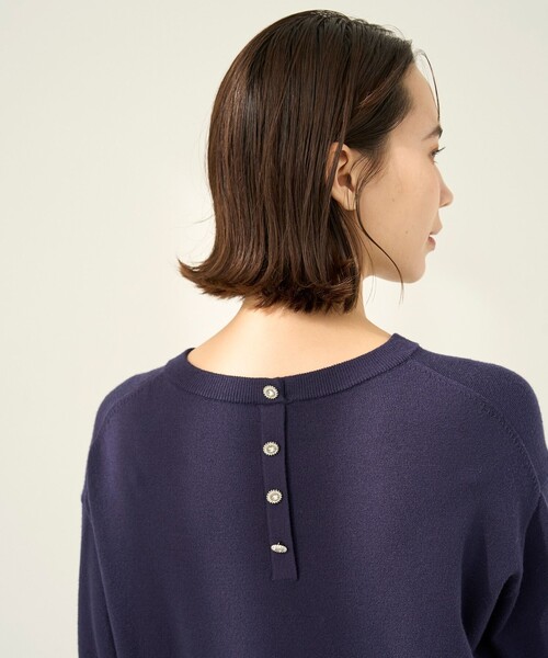 「UNFILO」 長袖ワンピース MEDIUM ブラック レディース_画像3