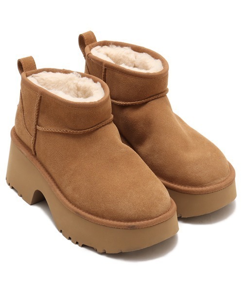 最終価格!!UGG ブラウン ミディアム丈 ムートンブーツ JP25サイズ UGG Australia（アグオーストラリア） 「UGG」 ムートンブーツ 25.0cm