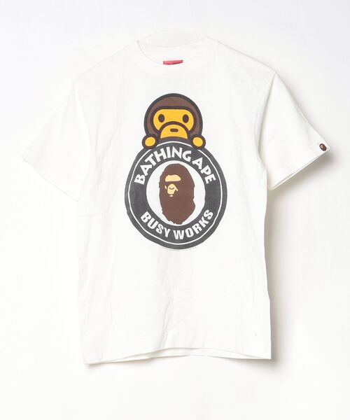 A BATHING APE（アベイシングエイプ） 半袖Tシャツ S ホワイト メンズ 