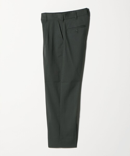 ダークグリーン テーパードワイドパンツ Dickies（ディッキーズ） スラックス 「別注」「Dickies」GLR TR 1