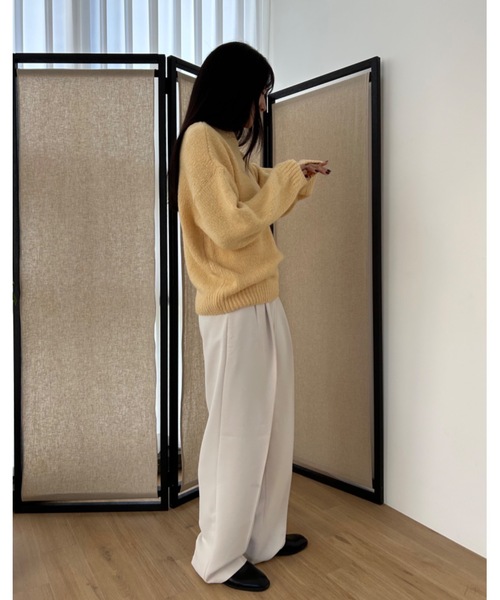 「Didot.showroom」 長袖ニット FREE ラベンダー レディース_画像3