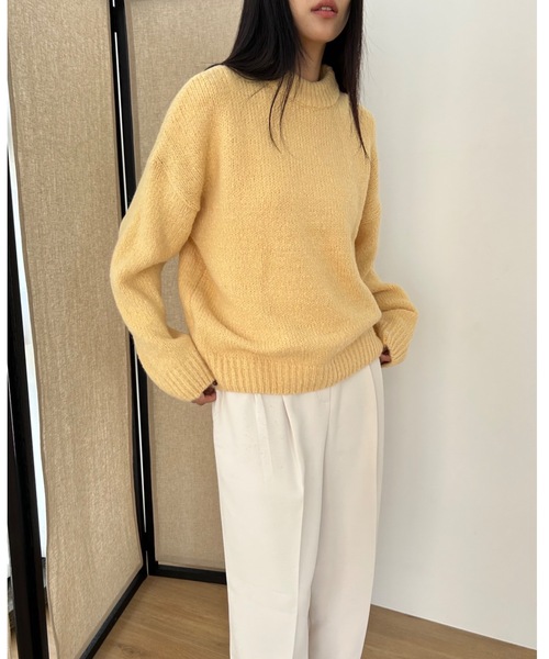 「Didot.showroom」 長袖ニット FREE ラベンダー レディース_画像6