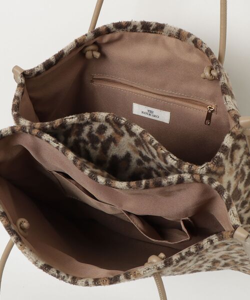 「RODE SKO」 レオパードトートバッグ - ブラウン レディース_画像4