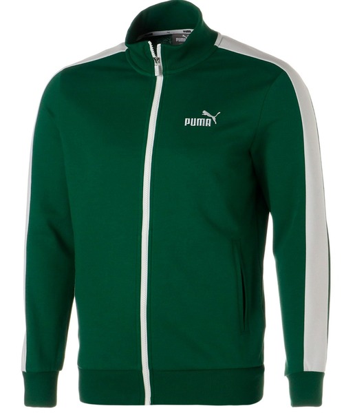 PUMA（プーマ） ジャージブルゾン SMALL グリーン メンズ : ZOZOTOWN