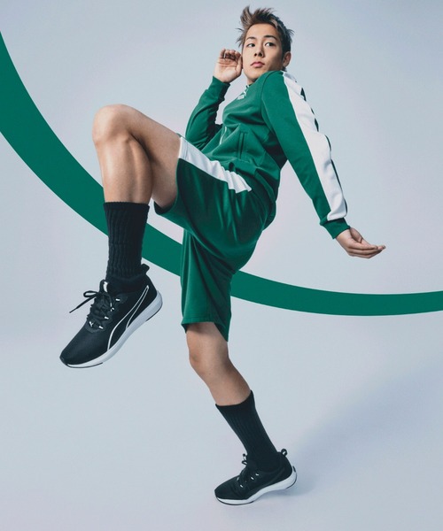 PUMA（プーマ） ジャージブルゾン SMALL グリーン メンズ : ZOZOTOWN