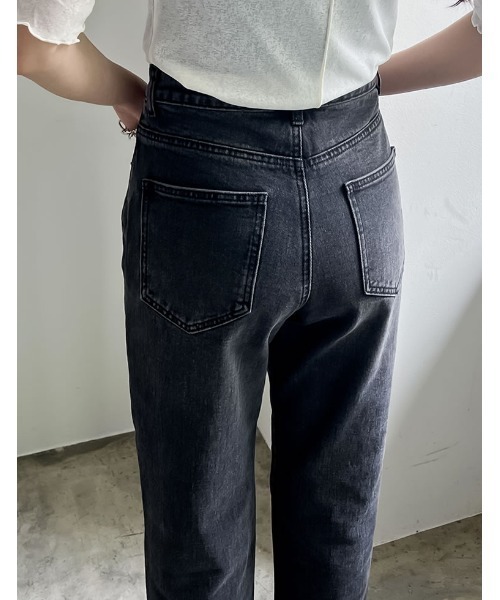 「Re:EDIT」 デニムパンツ LARGE ブラック レディース_画像9