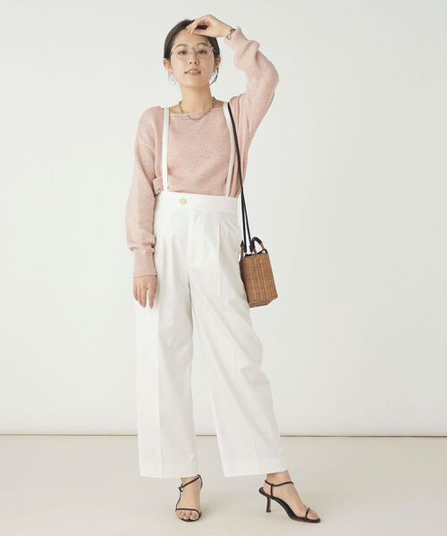 「Rie Miller」 長袖ニット 38 ピンク レディース_画像6