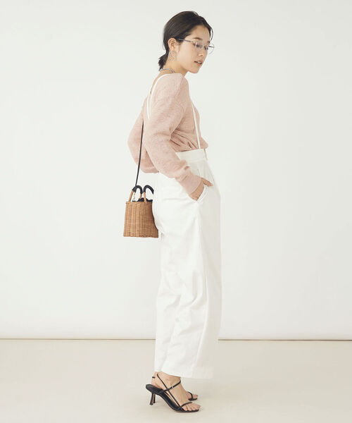「Rie Miller」 長袖ニット 38 ピンク レディース_画像7