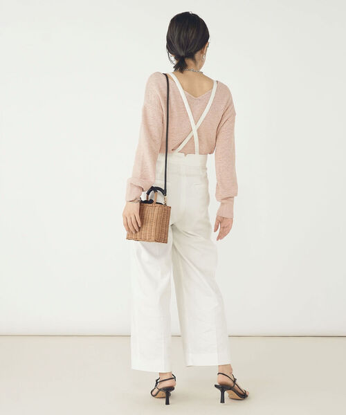 「Rie Miller」 長袖ニット 38 ピンク レディース_画像8