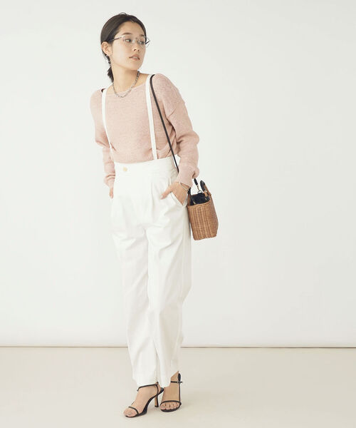 「Rie Miller」 長袖ニット 38 ピンク レディース_画像9