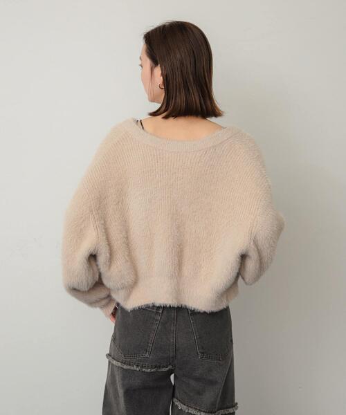 「SENSE OF PLACE by URBAN RESEARCH」 ニットカーディガン ONE レッド レディース_画像3