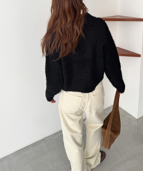 「CANAL JEAN」 「El mar」ニットカーディガン ONE SIZE ベージュ レディース_画像3