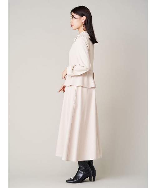 「CELFORD」 長袖ワンピース 36 ベージュ レディースの画像