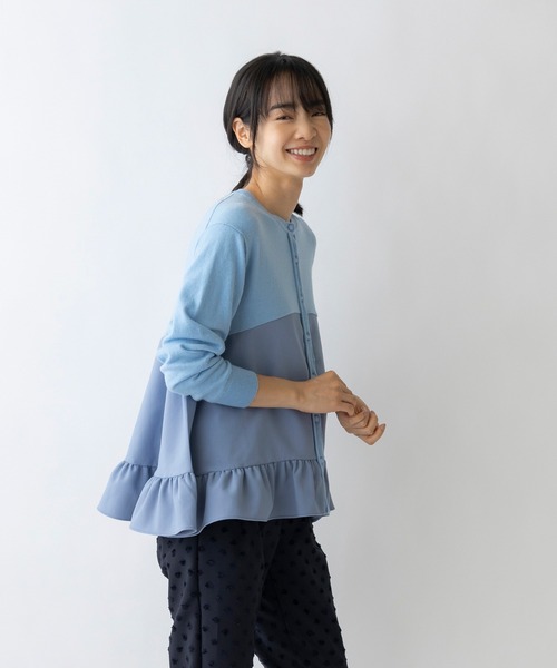 「Sono」 ニットカーディガン 1 ホワイト レディース_画像4