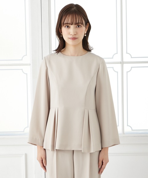 「AIMER」 長袖ブラウス MEDIUM ネイビー レディース_画像2