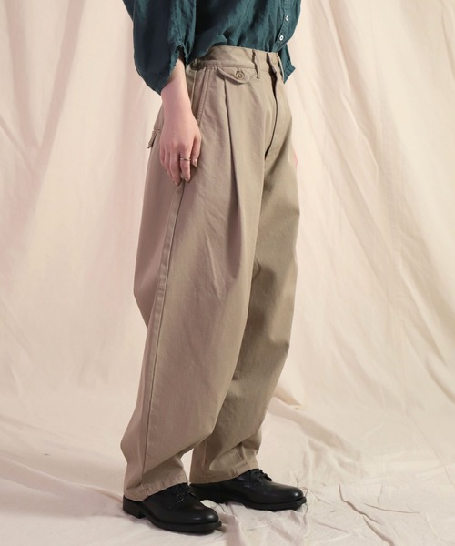 「Brocante」 チノパンツ 1 ベージュ レディースの画像