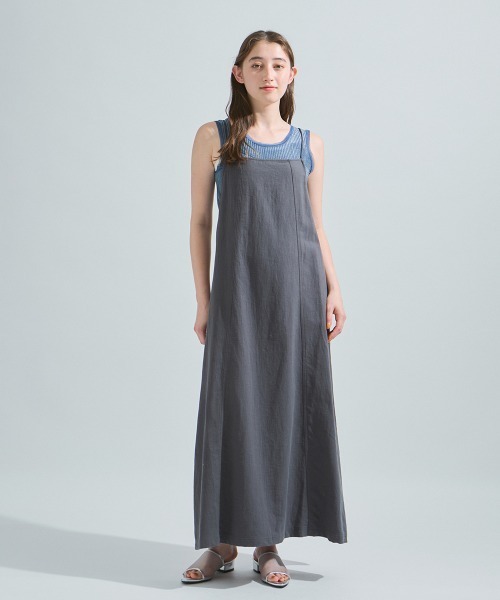 「ketty」 キャミソールワンピース M チャコールグレー レディース_画像3