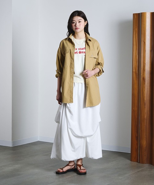 ROSE BUD（ローズバッド） ロング スカート TUCK BALLOON SKIRT