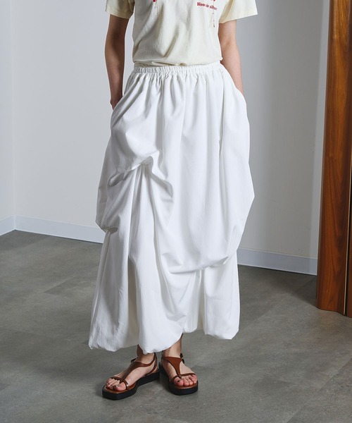 ROSE BUD（ローズバッド） ロング スカート TUCK BALLOON SKIRT