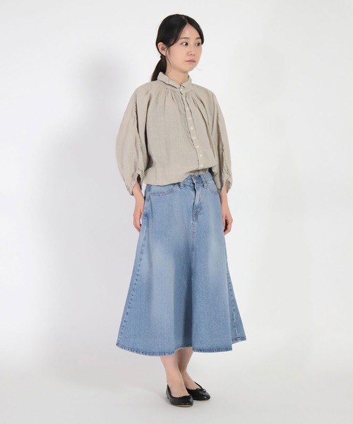 「Brocante」 デニムスカート 1 ライトインディゴブルー レディース_画像9