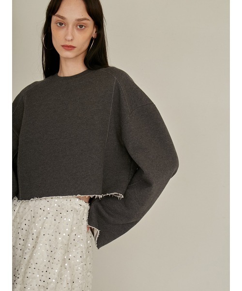 「styling/」 スウェットカットソー FREE レッド レディース_画像2